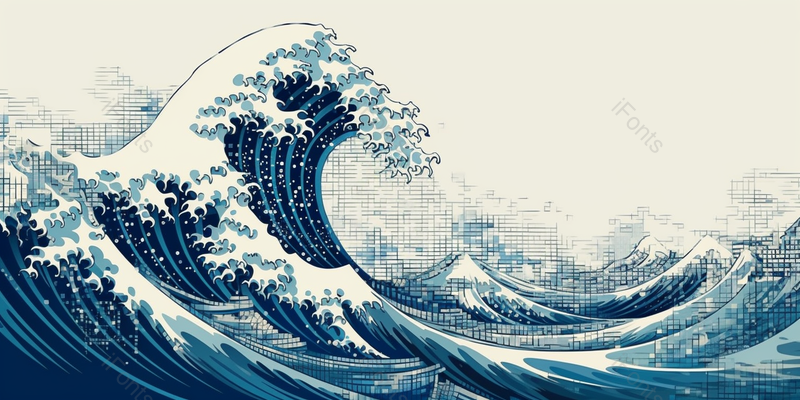 蓝色海浪波浪线稿手稿背景图,插画/手绘图,插画/手绘图库,插画/手绘图下载,插画/手绘